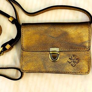🤎NWTS! Rare Patricia Nash Antique Bronze Mini Lanza Crossbody Bag